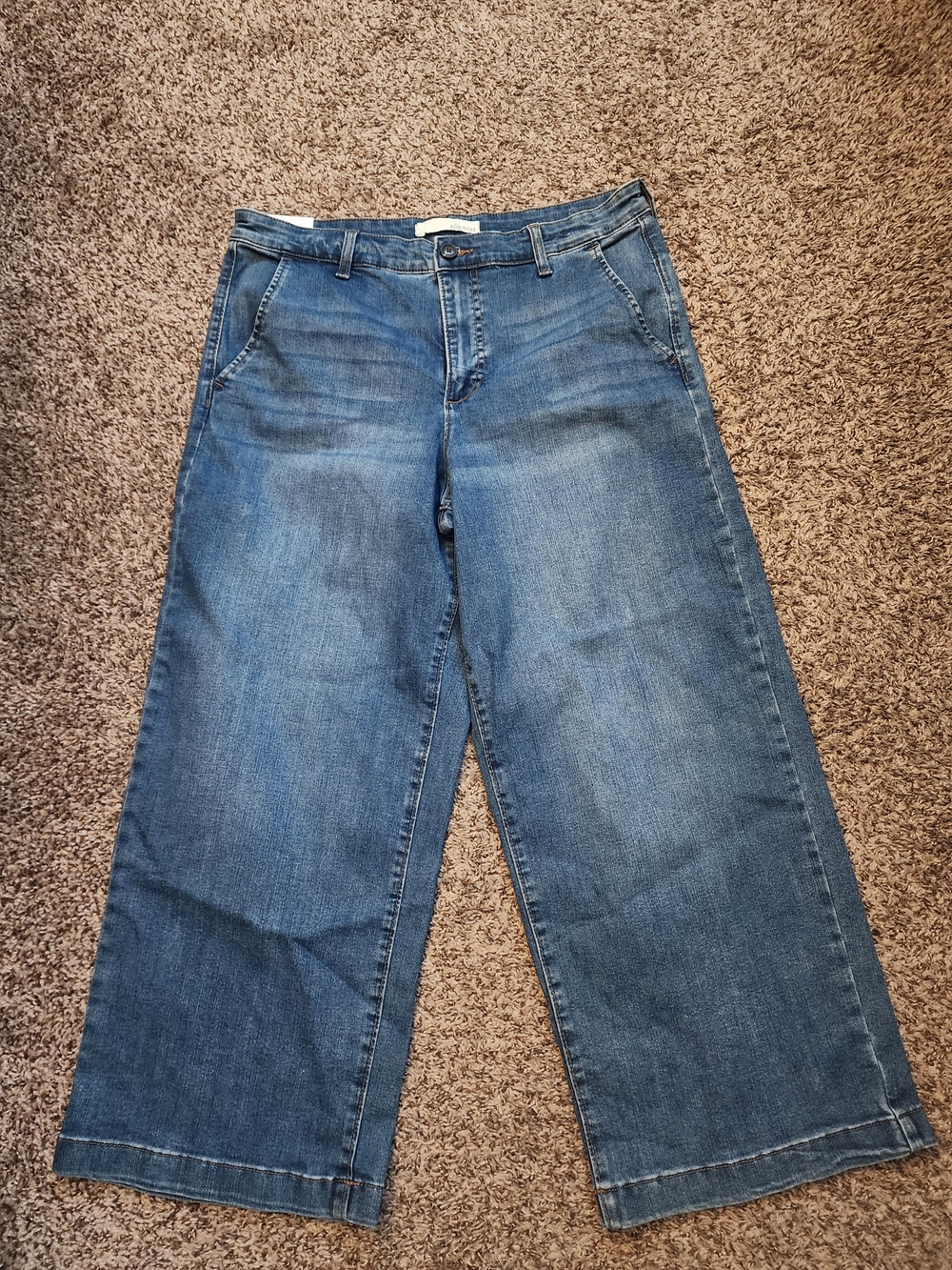 Ella Moss Wide-Leg Jeans in Medium Blue Wash